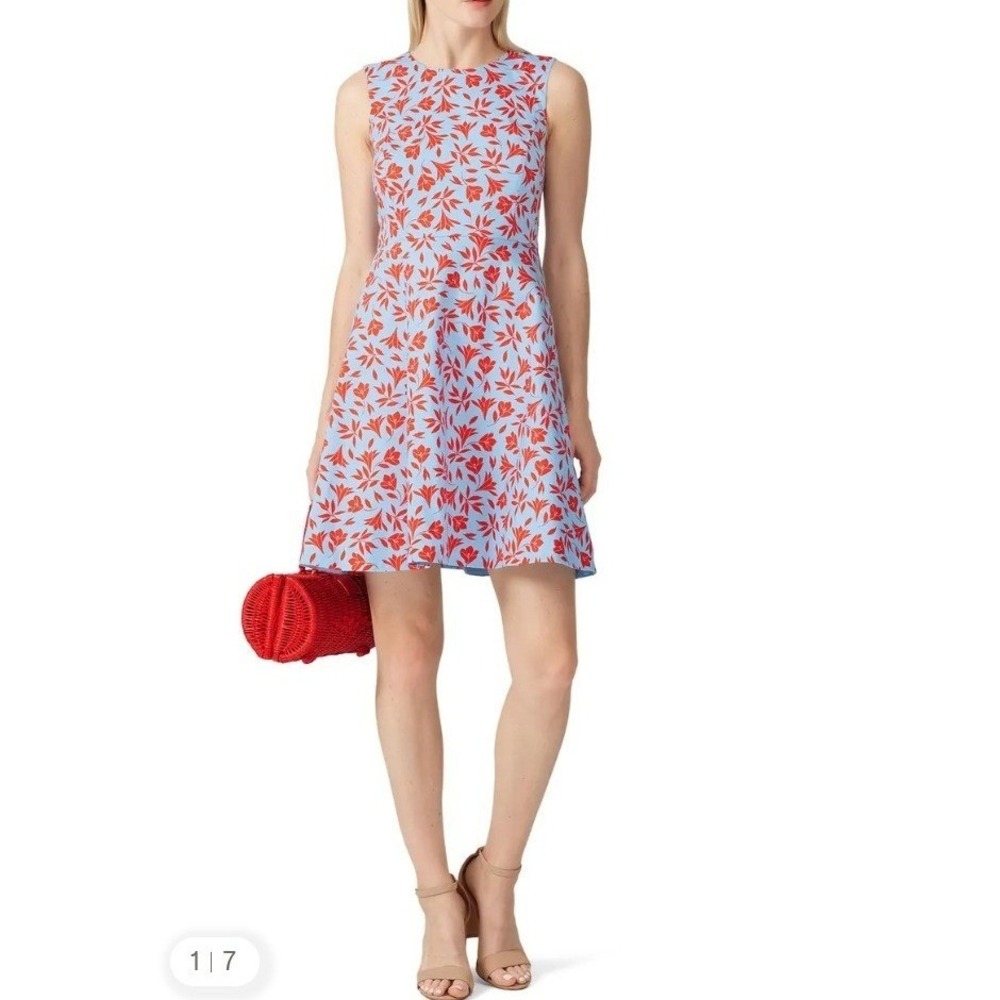 Draper James Printed Floral A-line Vacation Wedding‎ Resortwear Mini Dress 18X